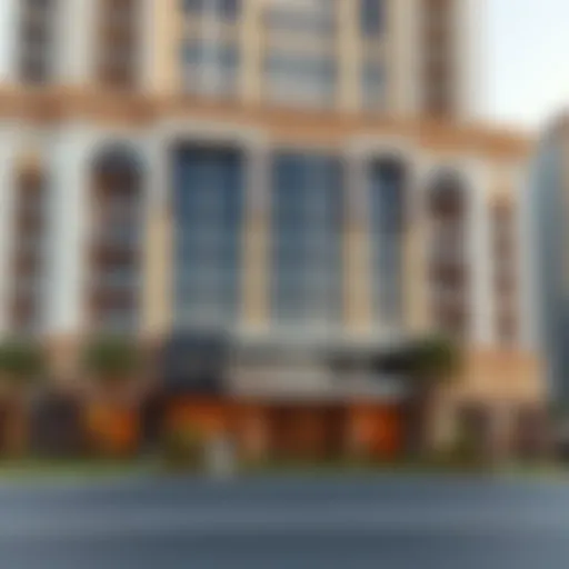 Luxurious facade of Grand Belle Vue showcasing modern architectural design