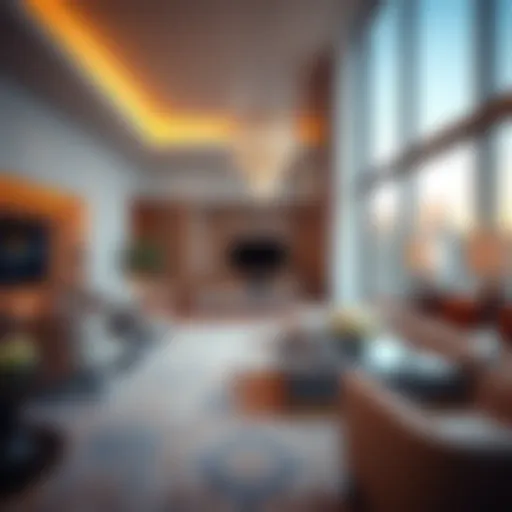 Luxurious interior design of Jannah Hotel Apartments