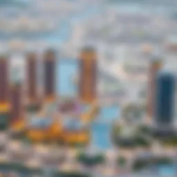 Detailed map of Jumeirah Lake Towers showcasing key areas