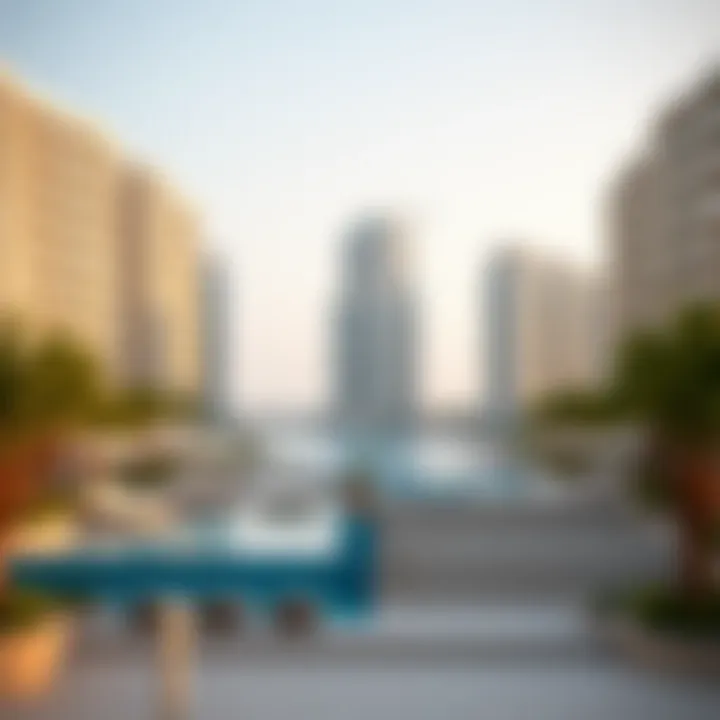 Stunning view of Jumeirah Beach Residence showcasing luxurious beachfront apartments