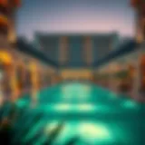 Stunning architectural view of Laamaa Madinat Jumeirah showcasing luxury design