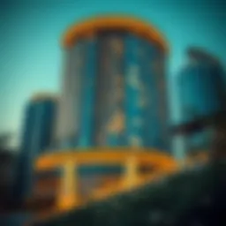 Stunning exterior view of Lake Point Tower showcasing its unique architectural design