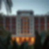 Stunning exterior view of Laville Hotel showcasing its architectural elegance