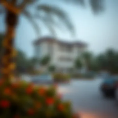 Landscaped Surroundings of Laville Hotel Beautifully landscaped surroundings enhancing Laville Hotel's charm