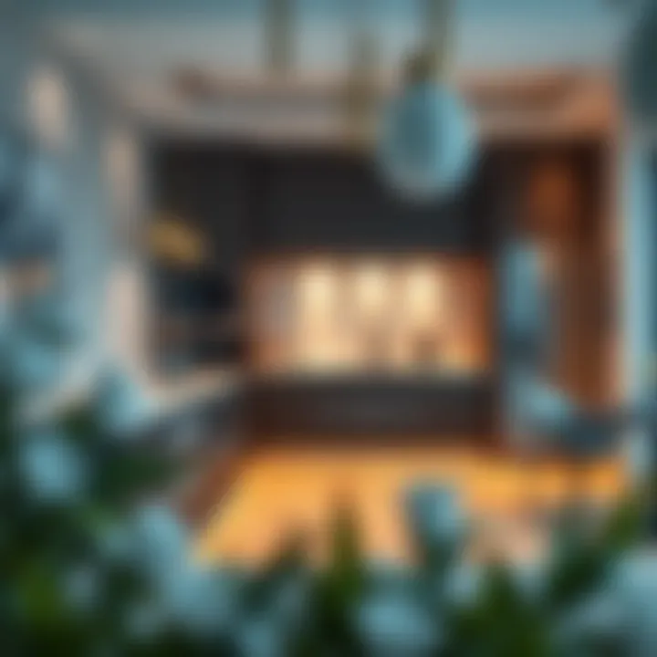 High-End Kitchen Design in Luxury Apartment Elegant kitchen design showcasing high-end appliances