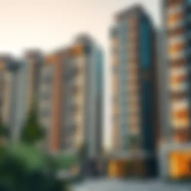 Architectural Marvels of Luxury Apartments Modern architecture of a luxury apartment complex