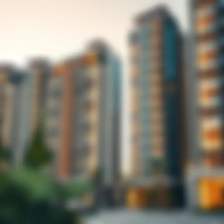 Architectural Marvels of Luxury Apartments Modern architecture of a luxury apartment complex