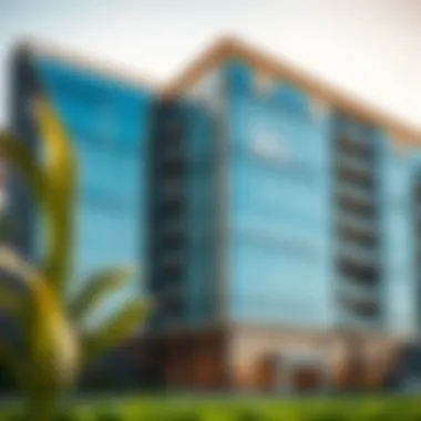 Stunning exterior view of the Manazil Al Barsha 02 building