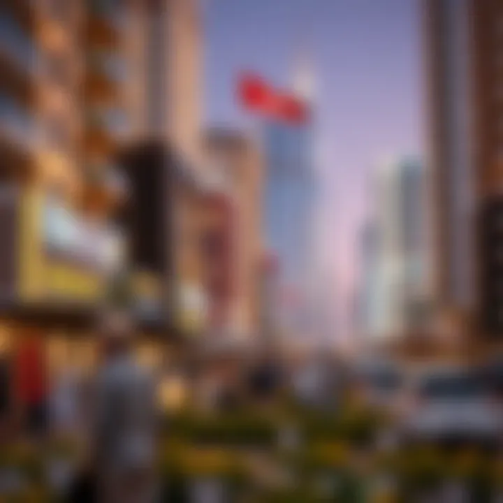 Vibrant Community Life in Dubai Marina The vibrant community atmosphere in Dubai Marina surrounding Marina 106