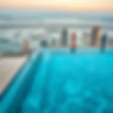 Infinity pool with breathtaking views from Marina Crown Tower