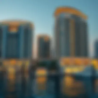 Luxurious Waterfront Apartments Luxurious waterfront apartment buildings with stunning architecture