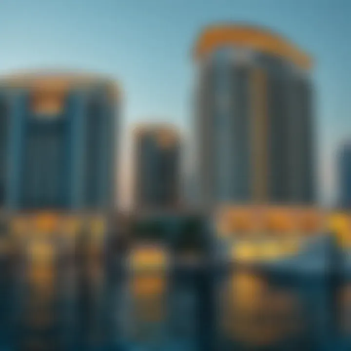 Luxurious Waterfront Apartments Luxurious waterfront apartment buildings with stunning architecture