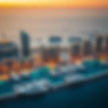 Breathtaking Skyline of Marina Residence Palm Stunning skyline view of Marina Residence Palm showcasing luxury architecture
