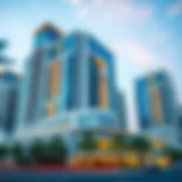 Luxurious exterior view of Mesk Midtown showcasing modern architecture