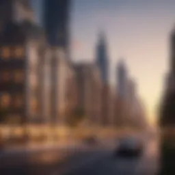 Breathtaking skyline view of MMI Town Square showcasing luxury residences