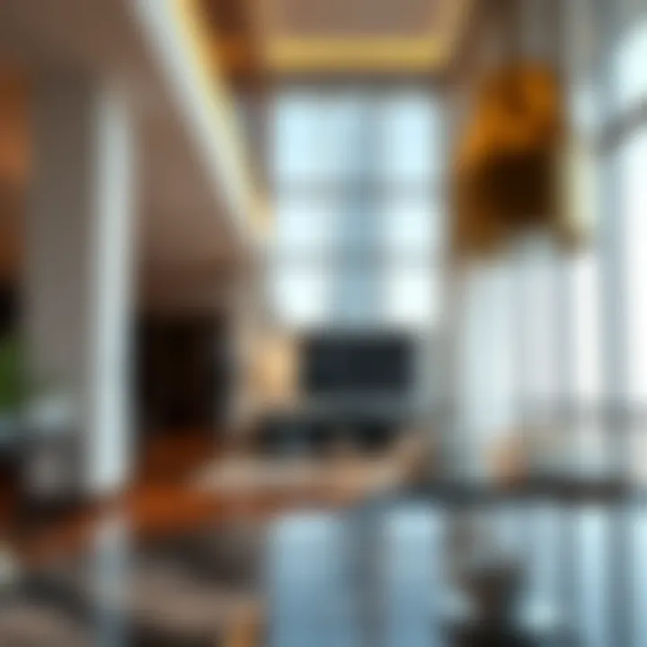 Luxurious apartment interior in DIFC reflecting modern design and elegance