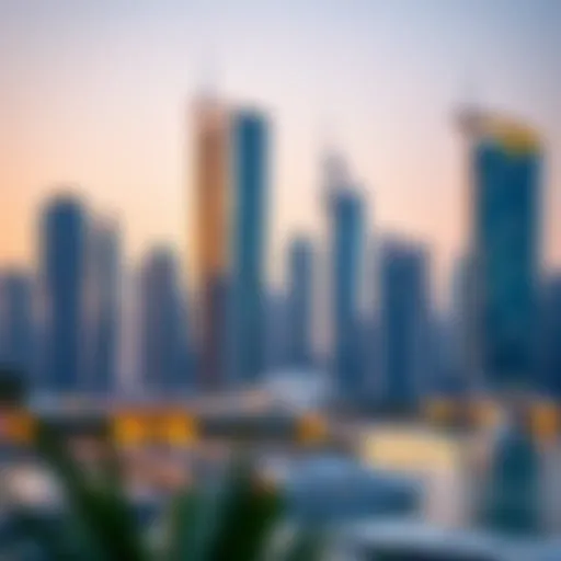 Stunning skyline of Dubai International Financial Centre showcasing architectural brilliance