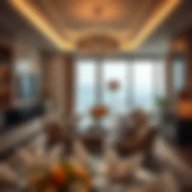 Elegant Dining Space in a Luxury Apartment Elegant dining space in a Dubai luxury apartment