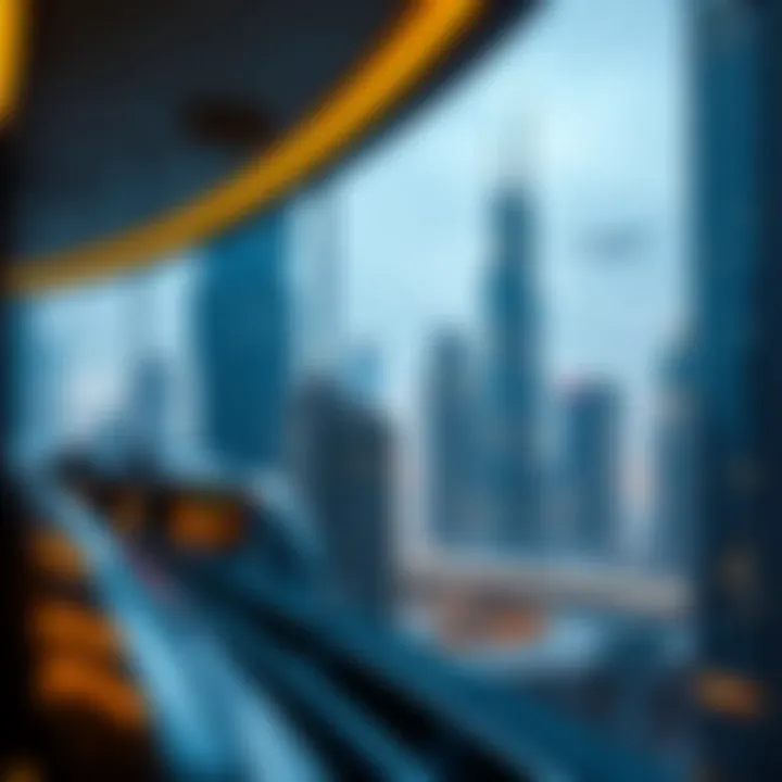 Stunning skyline view of Dubai showcasing luxury apartments near metro stations