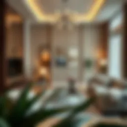 Luxurious apartment interior in Dubai