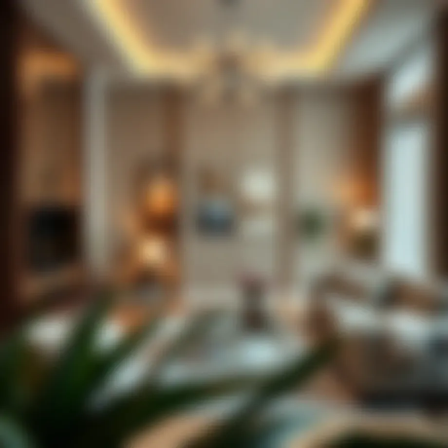 Luxurious apartment interior in Dubai