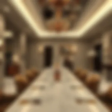 Elegant Dining Area for Exclusive Gatherings Elegant dining area in a city stay grand hotel apartment