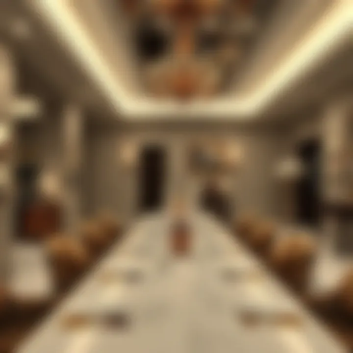 Elegant Dining Area for Exclusive Gatherings Elegant dining area in a city stay grand hotel apartment