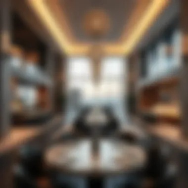 Cultural influences in Nobu's decor