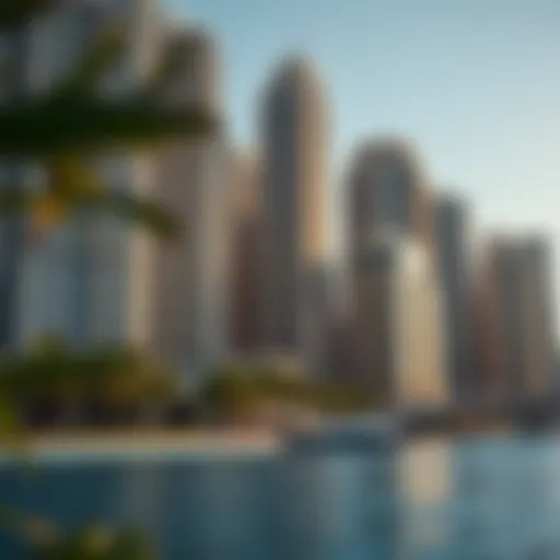 Luxurious high-rise buildings in Dubai