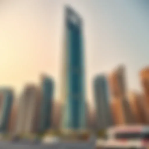 Noora Tower: Architectural Marvel in Business Bay Stunning architectural view of Noora Tower