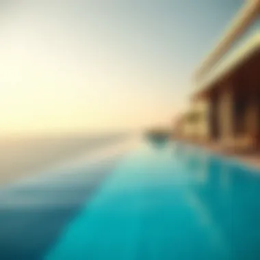 Exclusive infinity pool at One Palm with breathtaking views of the sea