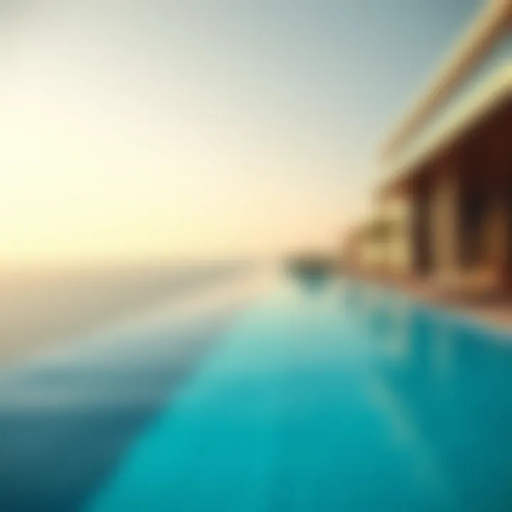 Exclusive infinity pool at One Palm with breathtaking views of the sea