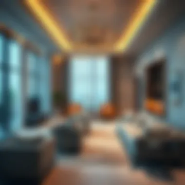 Luxurious interior design of a residence in One Za'abeel