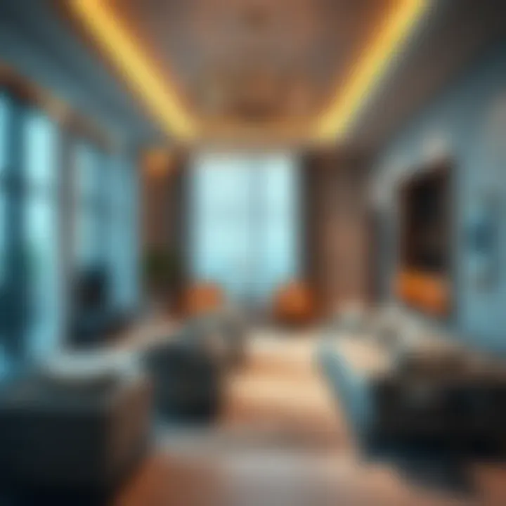 Luxurious interior design of a residence in One Za'abeel