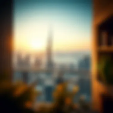 Panoramic skyline view from One Za'abeel balcony