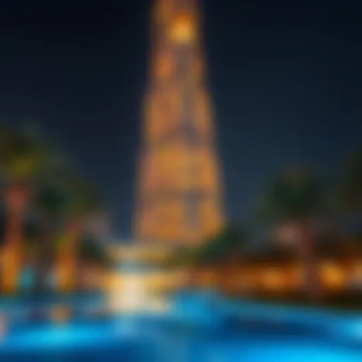 Stunning view of One Za'abeel illuminated at night