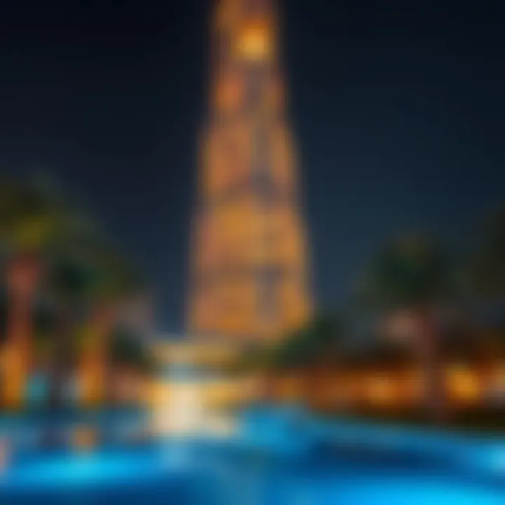 Stunning view of One Za'abeel illuminated at night