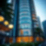 Stunning architectural facade of Onyx Dubai showcasing luxury design