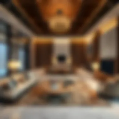 Luxurious living space with modern interior design