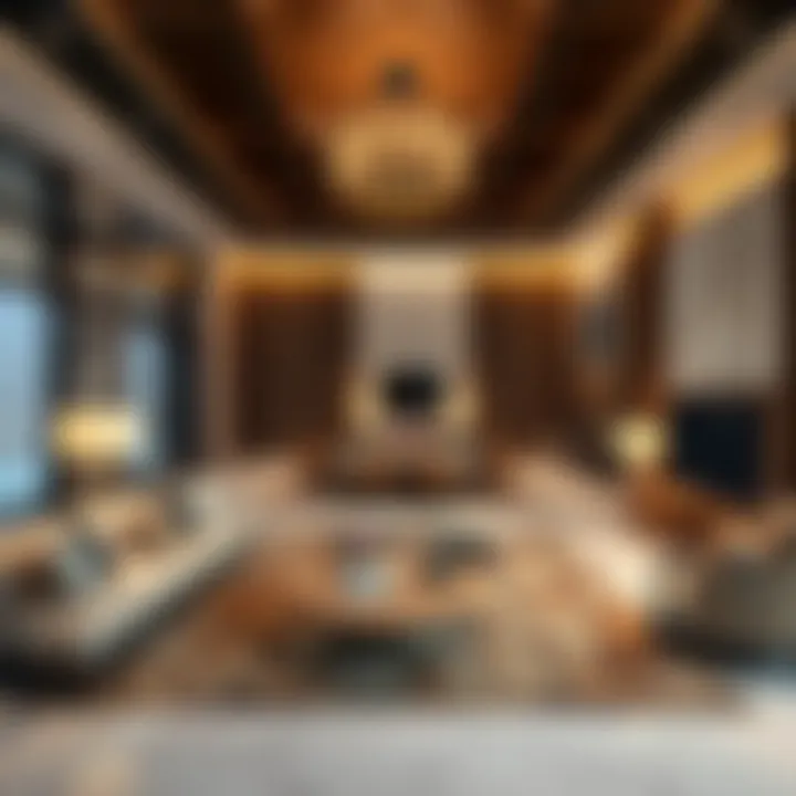 Luxurious living space with modern interior design