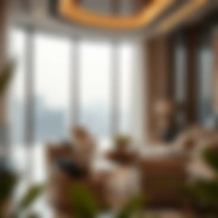 Luxurious interior of a residence at Opus Tower