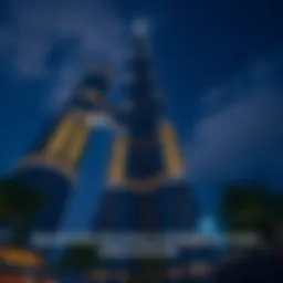 Stunning view of Burj Khalifa from below showcasing its architectural grandeur