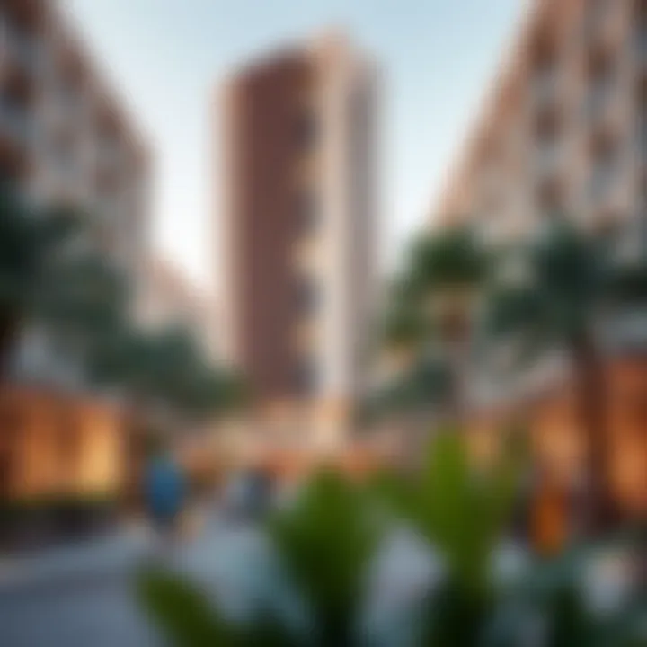 Vibrant community atmosphere surrounding the Paramount Hotel Residence.