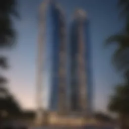 Elegant facade of Park Tower showcasing modern architecture