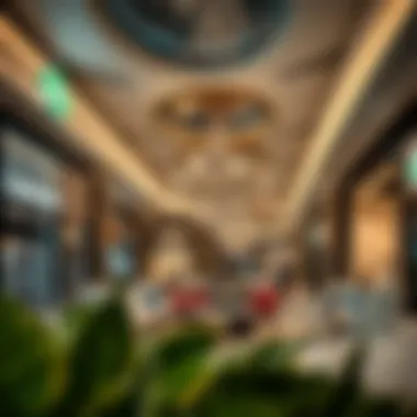 Unique experience zones within the mall