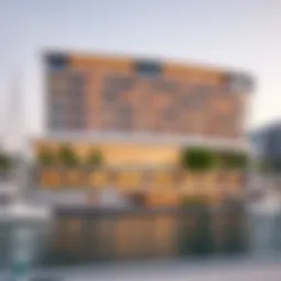 Stunning exterior view of Pearl Marina Hotel Apartment showcasing its modern architecture