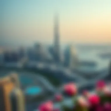 Panoramic view of Dubai skyline from Preatoni Properties