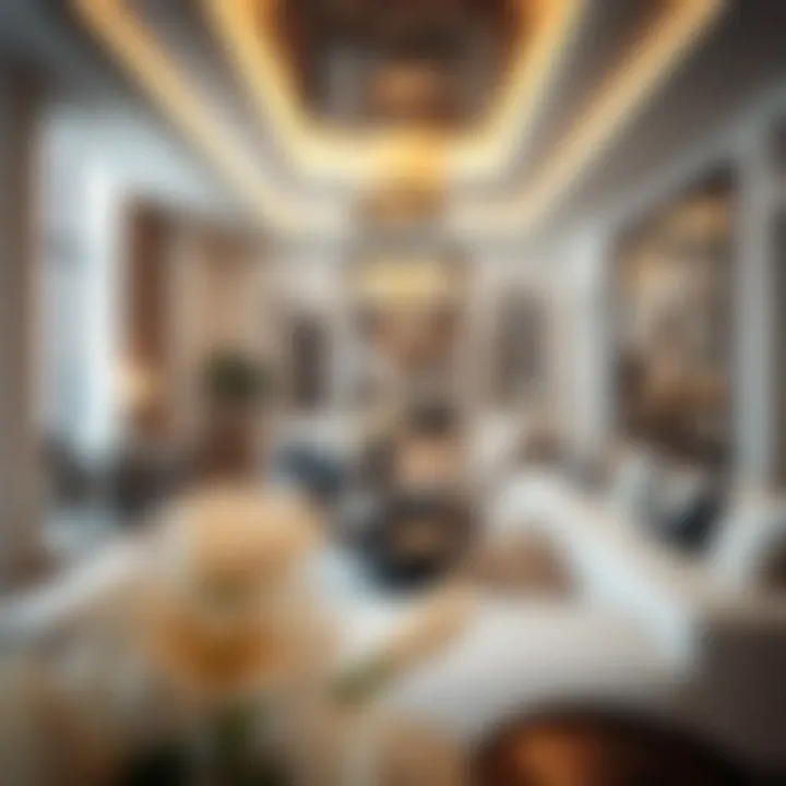 Luxurious interior design showcasing elegance and comfort