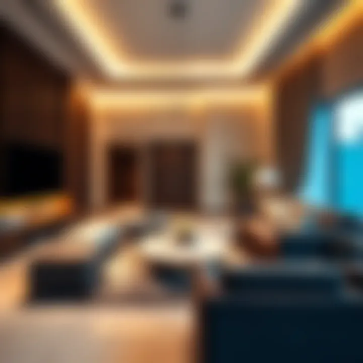 Luxurious living room showcasing modern design at Radisson Blu