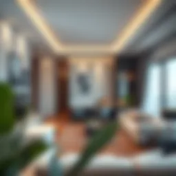 Luxurious studio interior showcasing modern design